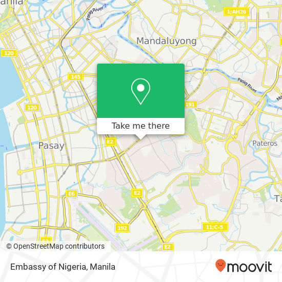 Embassy of Nigeria map