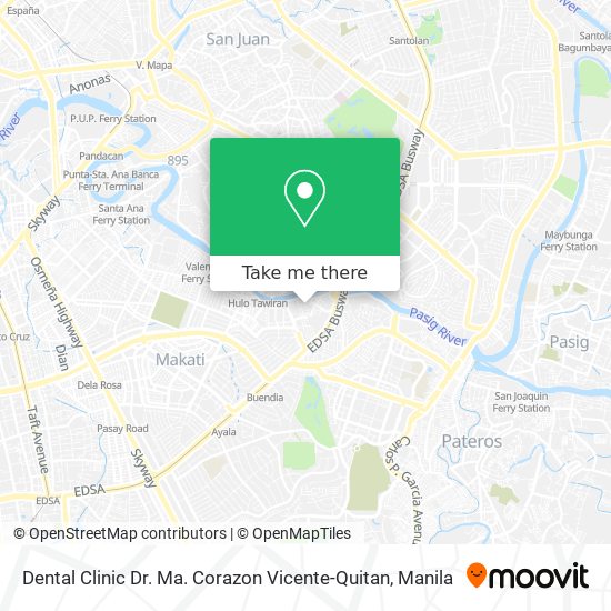 Dental Clinic Dr. Ma. Corazon Vicente-Quitan map