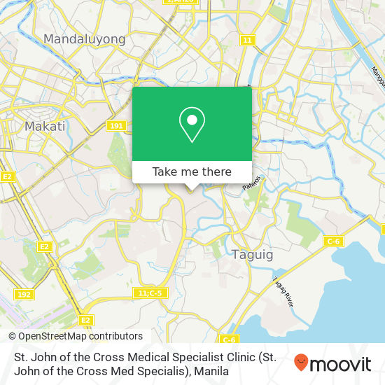 St. John of the Cross Medical Specialist Clinic (St. John of the Cross Med Specialis) map
