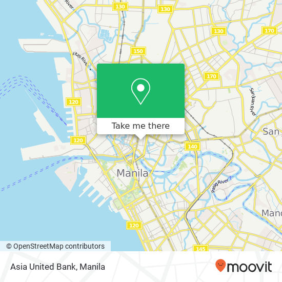 Asia United Bank map