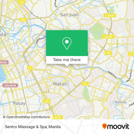 Sentro Massage & Spa map