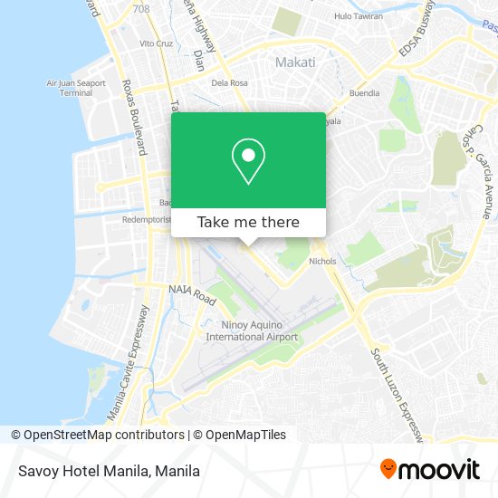 Savoy Hotel Manila map
