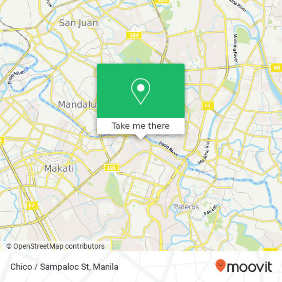 Chico / Sampaloc St map