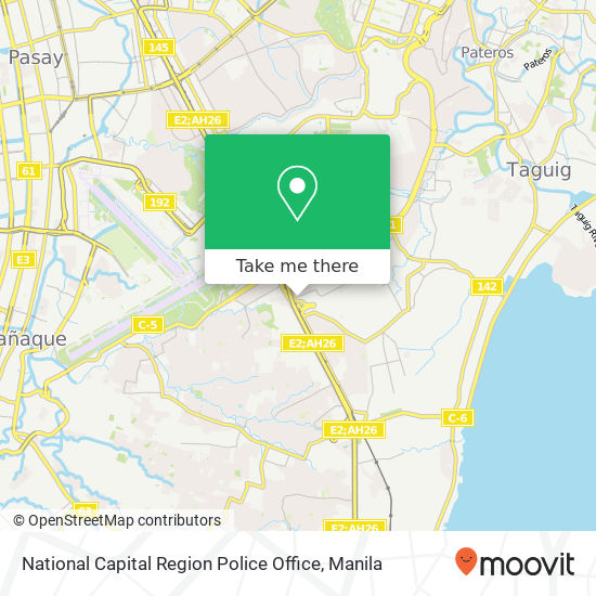 National Capital Region Police Office map