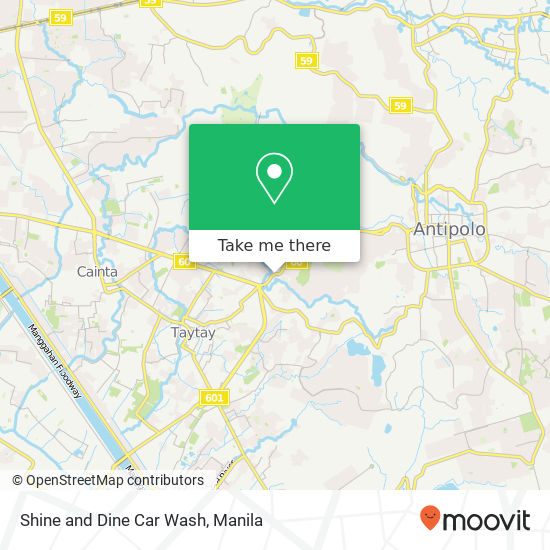 Shine and Dine Car Wash map