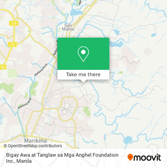 Bigay Awa at Tanglaw sa Mga Anghel Foundation Inc. map