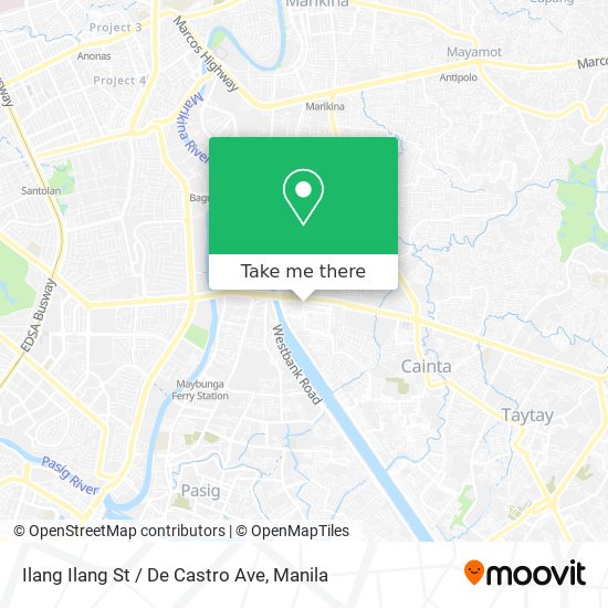 Ilang Ilang St / De Castro Ave map