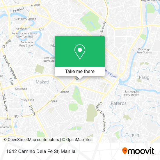 1642 Camino Dela Fe St map