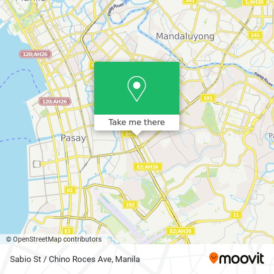 Sabio St / Chino Roces Ave map