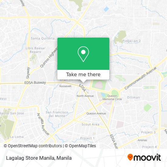 Lagalag Store Manila map