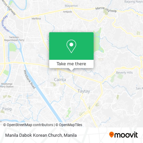 Manila Dabok Korean Church map