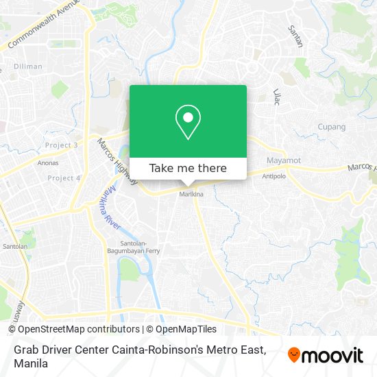 How To Get To Grab Driver Center Cainta Robinson S Metro East In Pasig City By Bus Or Train