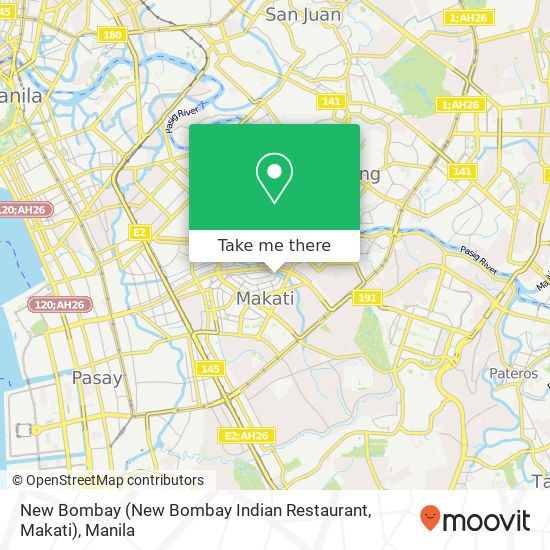 New Bombay (New Bombay Indian Restaurant, Makati) map
