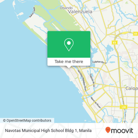 Navotas Municipal High School Bldg 1 map