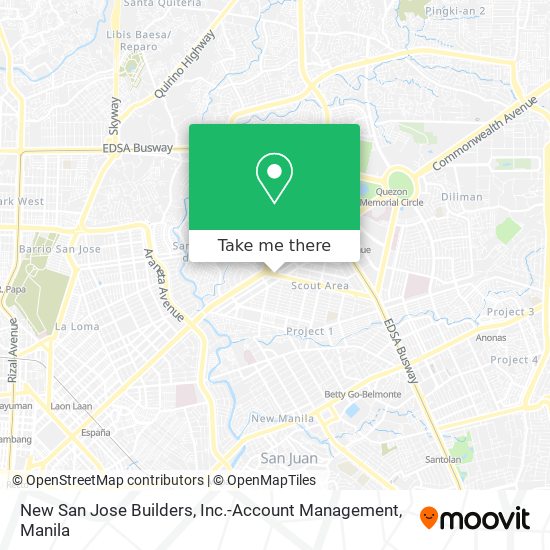New San Jose Builders, Inc.-Account Management map