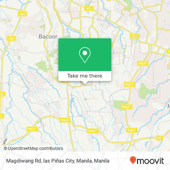 Magdiwang Rd, las Piñas City, Manila map