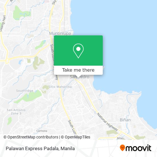 Palawan Express Padala map