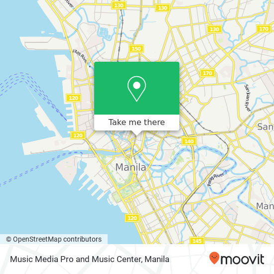 Music Media Pro and Music Center map