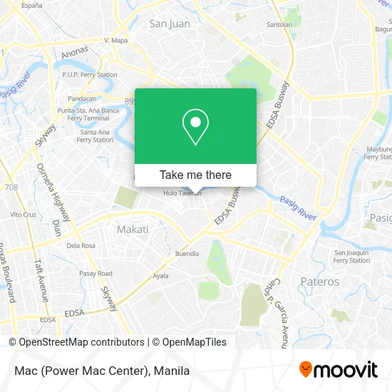 Mac (Power Mac Center) map