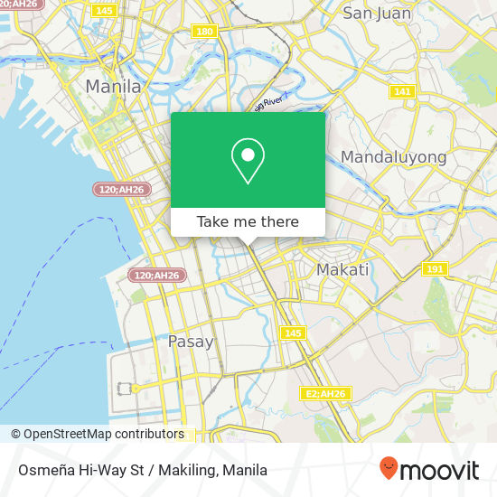 Osmeña Hi-Way St / Makiling map