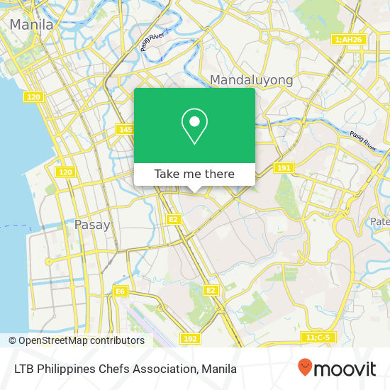 LTB Philippines Chefs Association map