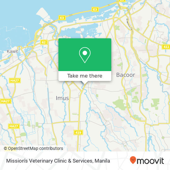 Mission's Veterinary Clinic & Services map