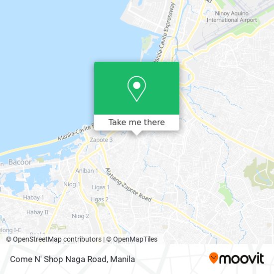 Come N' Shop Naga Road map