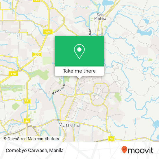 Comebyo Carwash map