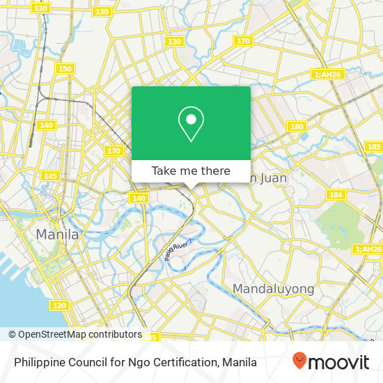 Philippine Council for Ngo Certification map