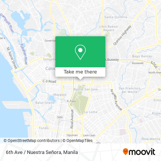 6th Ave / Nuestra Señora map