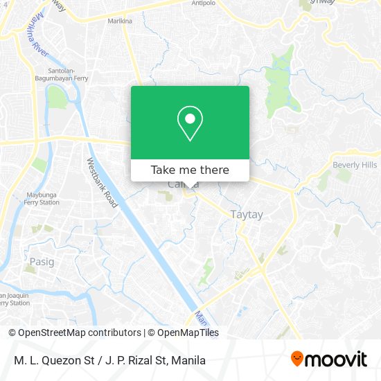 M. L. Quezon St / J. P. Rizal St map