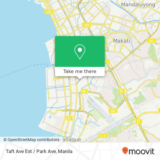 Taft Ave Ext / Park Ave map