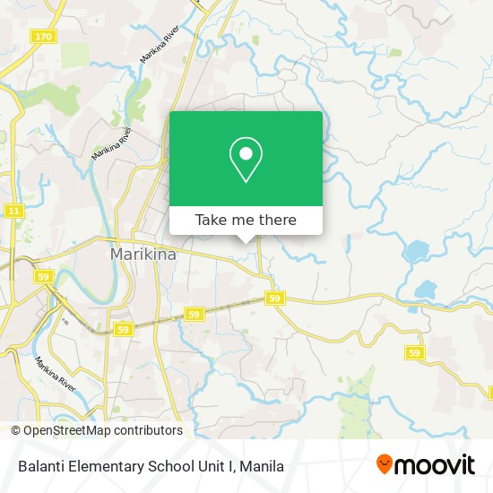 Balanti Elementary School Unit I map