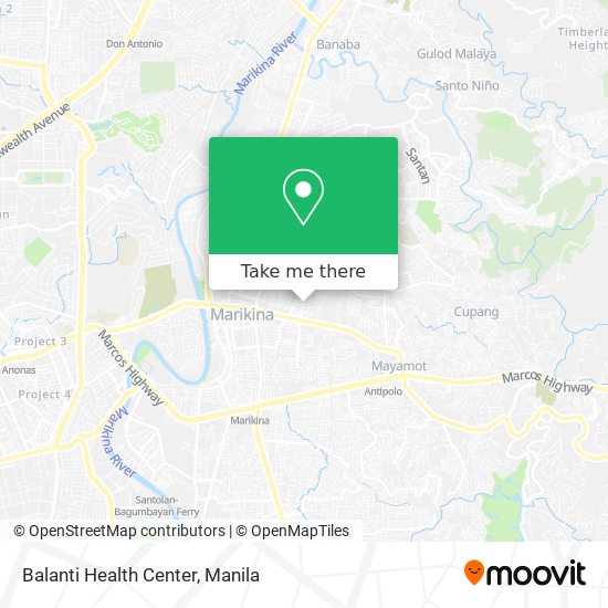 Balanti Health Center map