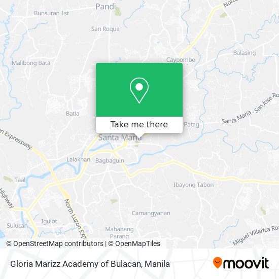 Gloria Marizz Academy of Bulacan map