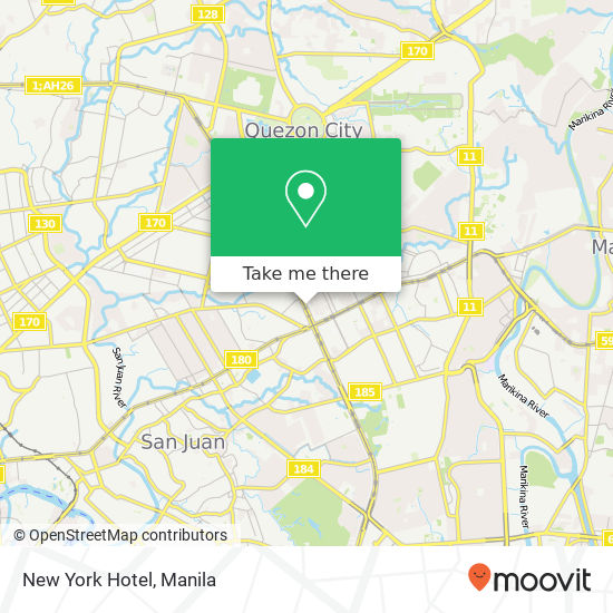 New York Hotel map