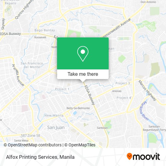 Alfox Printing Services map