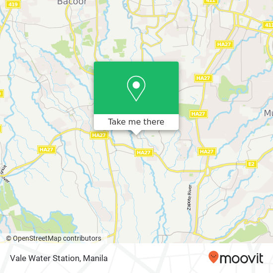 Vale Water Station map