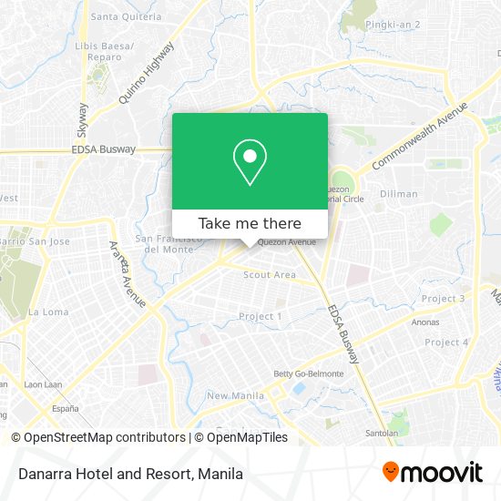 Danarra Hotel and Resort map