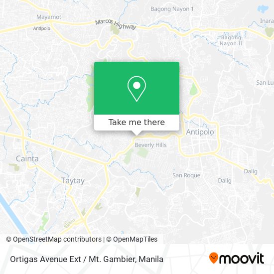 Ortigas Avenue Ext / Mt. Gambier map