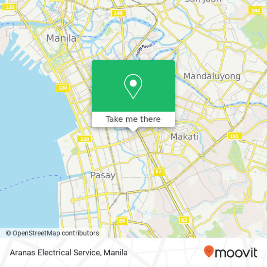 Aranas Electrical Service map