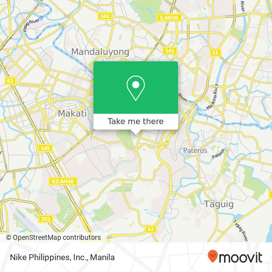 Nike Philippines, Inc. map