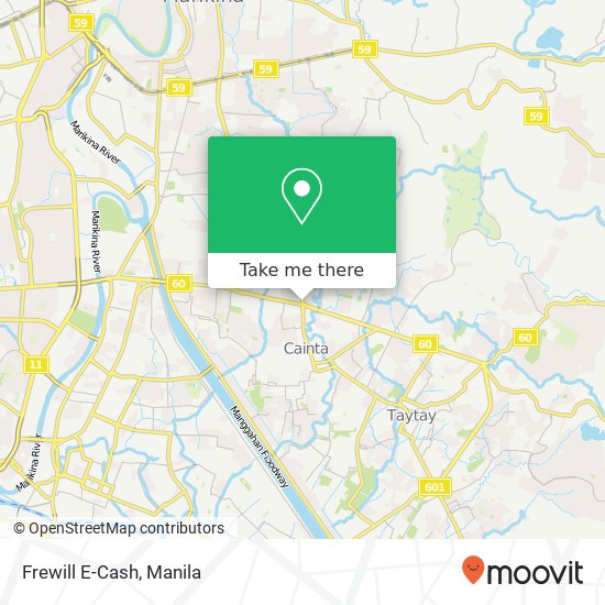 Frewill E-Cash map