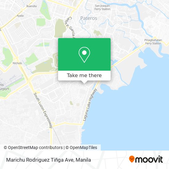 Marichu Rodriguez Tiñga Ave map
