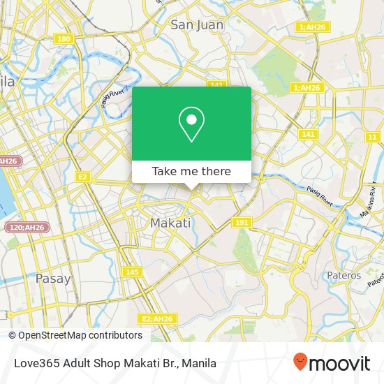Love365 Adult Shop Makati Br. map