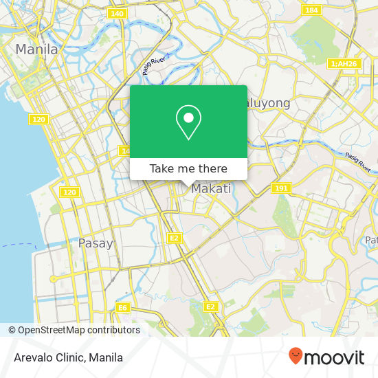 Arevalo Clinic map