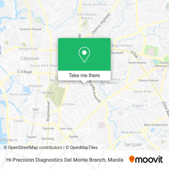 Hi-Precision Diagnostics Del Monte Branch map