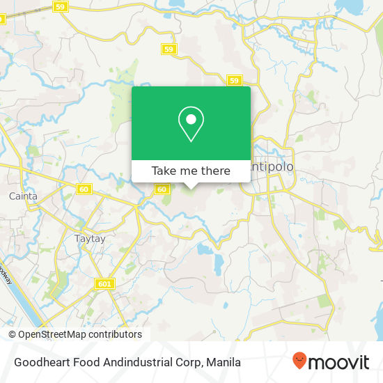 Goodheart Food Andindustrial Corp map