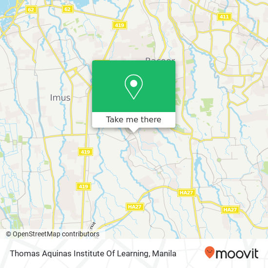 Thomas Aquinas Institute Of Learning map