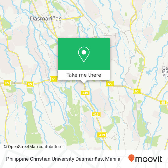Philippine Christian University Dasmariñas map